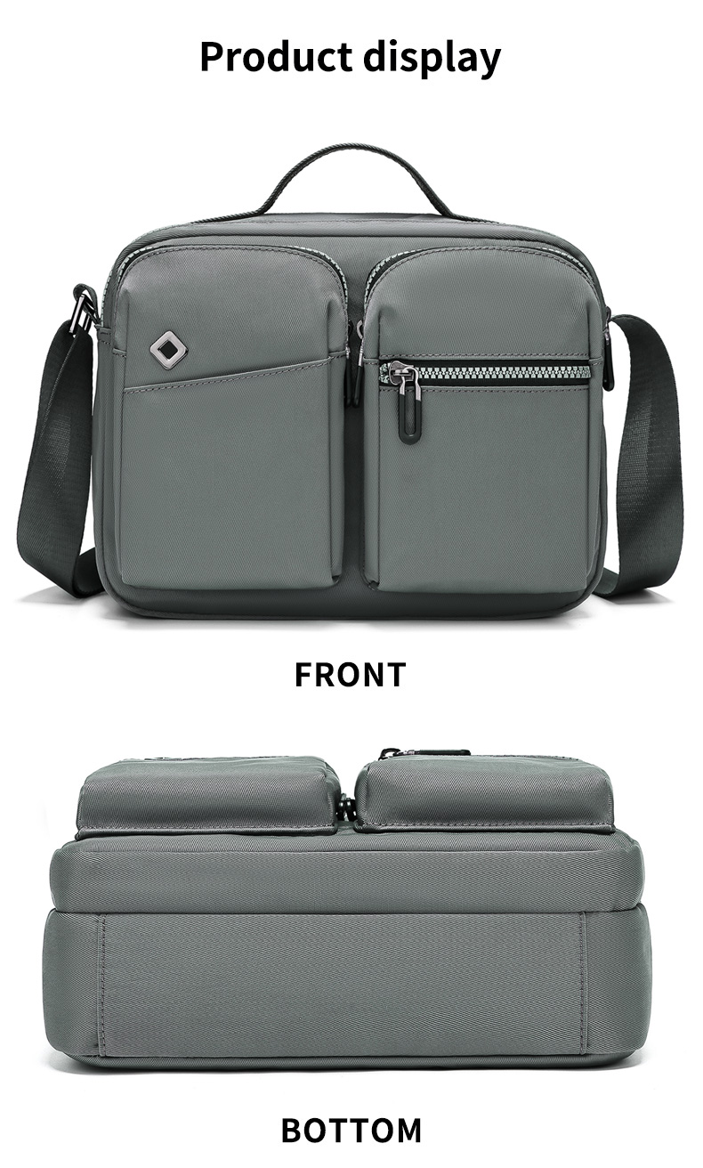 Factory wholesale custom large capacity casual hand bags crossbody bag for men sling messenger bags