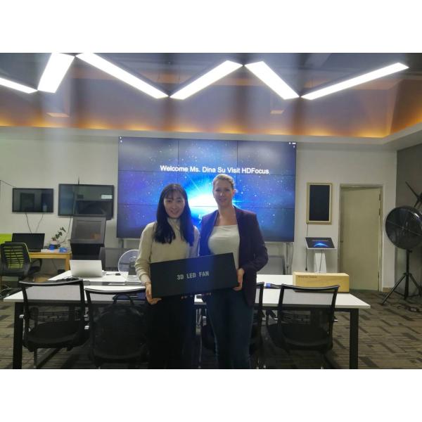 New Technology 100cm 3D LED Fan Hologram Hdmi-input Computer Hdmi-input Synchronized 3D LED Fan Wall Advertising Display