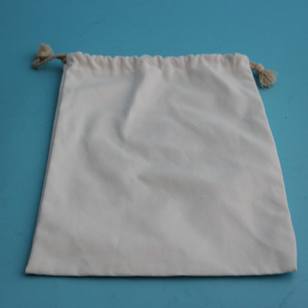 Durable Drawstring 34x45cm Cotton Storage Bag