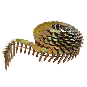 Wholesale Bright Finish Ring Shank Wire Coil Nails , 15 Degree Roofing Nails 1-14-Inch by 0.120 from china suppliers