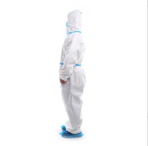 Wholesale Waterproof disposable SF coverall non woven workwear medical suit with taped seam from china suppliers