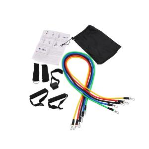 Wholesale TPE 11 Piece Resistance Band Set , 10LB Portable Pilates Bar Kit from china suppliers