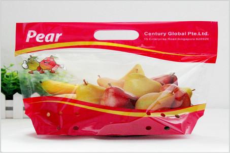 Heat Seal Transparent Fresh Fruit Bags Packaging Pouch Gravure Printing FDA
