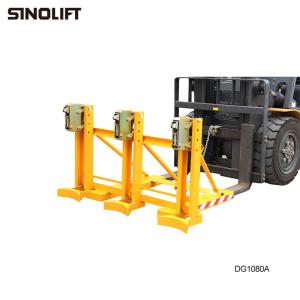 Wholesale DG1080A DG1080B Mechanical Drum Grabber Forklift Automatic Clamping Capacity 450kg from china suppliers