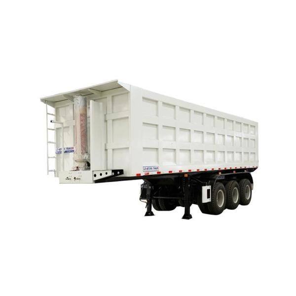 U Shape Rear Tipper Tri-Axles End Dump Semi Truck Trailer with Leaf Spring