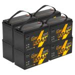 12V 12.8V 24V 48V Volt 100Ah 120Ah 200Ah 300Ah 400Ah Rechargeable Lifepo4 Deep