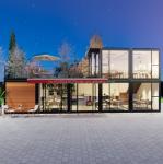 Customized Wooden 20ft Luxury Living Prefab House 4 Bedroom Expandable Container