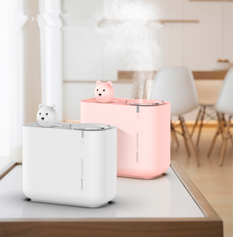 3000ML Dual Spray Ultrasonic Atomizer Large Capacity Home Office Air Humidifier Cool Mist Maker