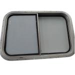 Weathertight Sliding Aluminum Frame Wheelhouse Window Horizontal Opening
