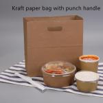 80gsm 100gsm 120gsm Kraft Paper Bag With Die Cut Handle