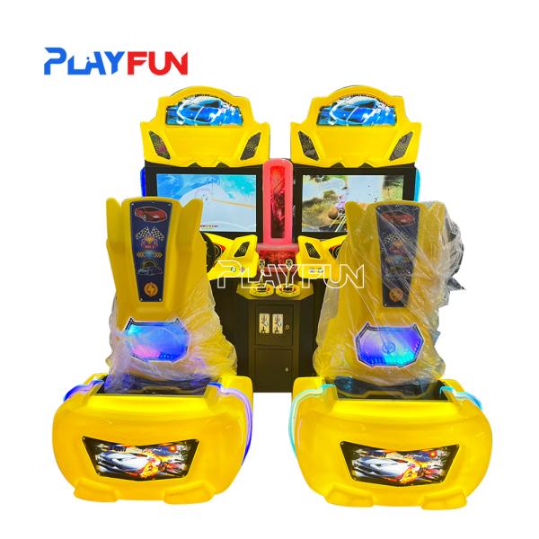 High Quality Two Player Amusement Park Product 32 Lcd Stimulate Arcade Racing Car Drive Simulator Driving Machine for Sale