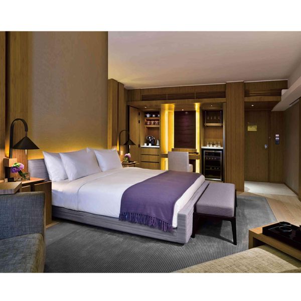 Customized Hotel Apartment Furniture Project 5 Star Hotel Bedroom Sets For Full Room