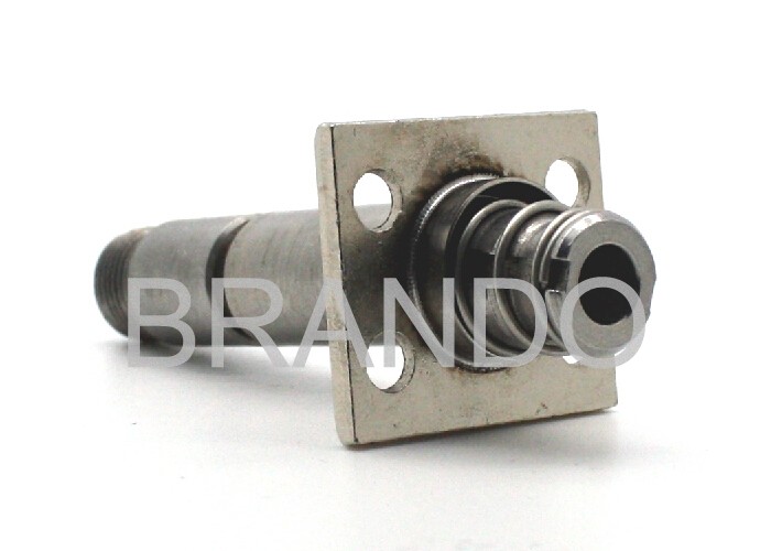 No Groove 430FR Movable Core/Mixed Material Solenoid Stem With Brass Pentagon Seat
