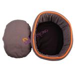 Round Flax Donut Fully Washable Dog Bed Self Warming BSCI dog comfort bed