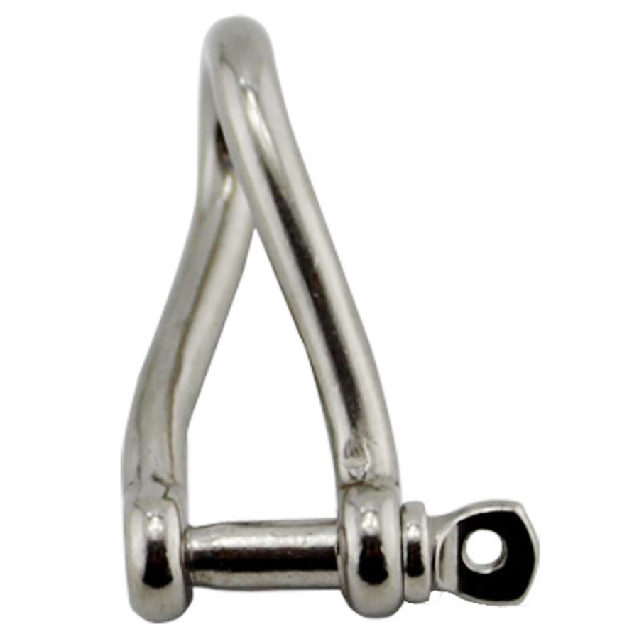 Stainless Steel 304 316 Twisted D Shackle Corrosion Resistance Durability