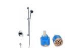 Modern Single Lever Wall Mount Bathroom Sink Faucet Brass Concealed Taps ,