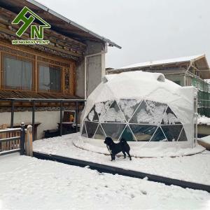 Wholesale White PVC Big Party Event Igloo Geodesic Dome Tent Install On The Snow from china suppliers