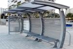 Glass Stainless Steel Bus Stop Ease Maintenance For Wait Car / Provide Temporary
