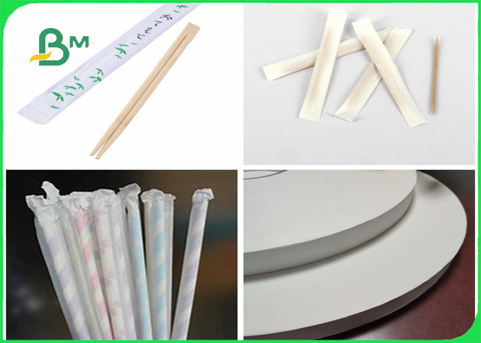 25mm * 5000m Food Grade Wrapping Paper Roll For Toothpick Packing