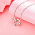 YASVITTI OEM ODM High Quality 925 Sterling Silver Cupid Necklace Rose Gold