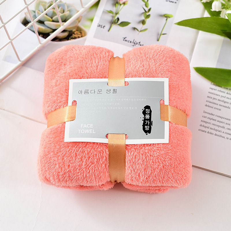 Coral Velvet Towel Set 35*75cm Hypoallergenic and Absorbent Perfect Souvenir Return Gift