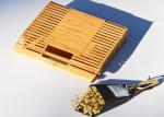 Vintage Rectangle Bamboo Evening Clutch Bags Box Shaped For Summer Vacation