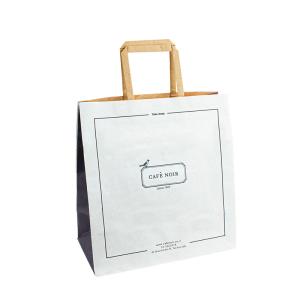 Wholesale OEM Printing Recycle Craft Handle Paper Bags Food Packaging Take Away from china suppliers
