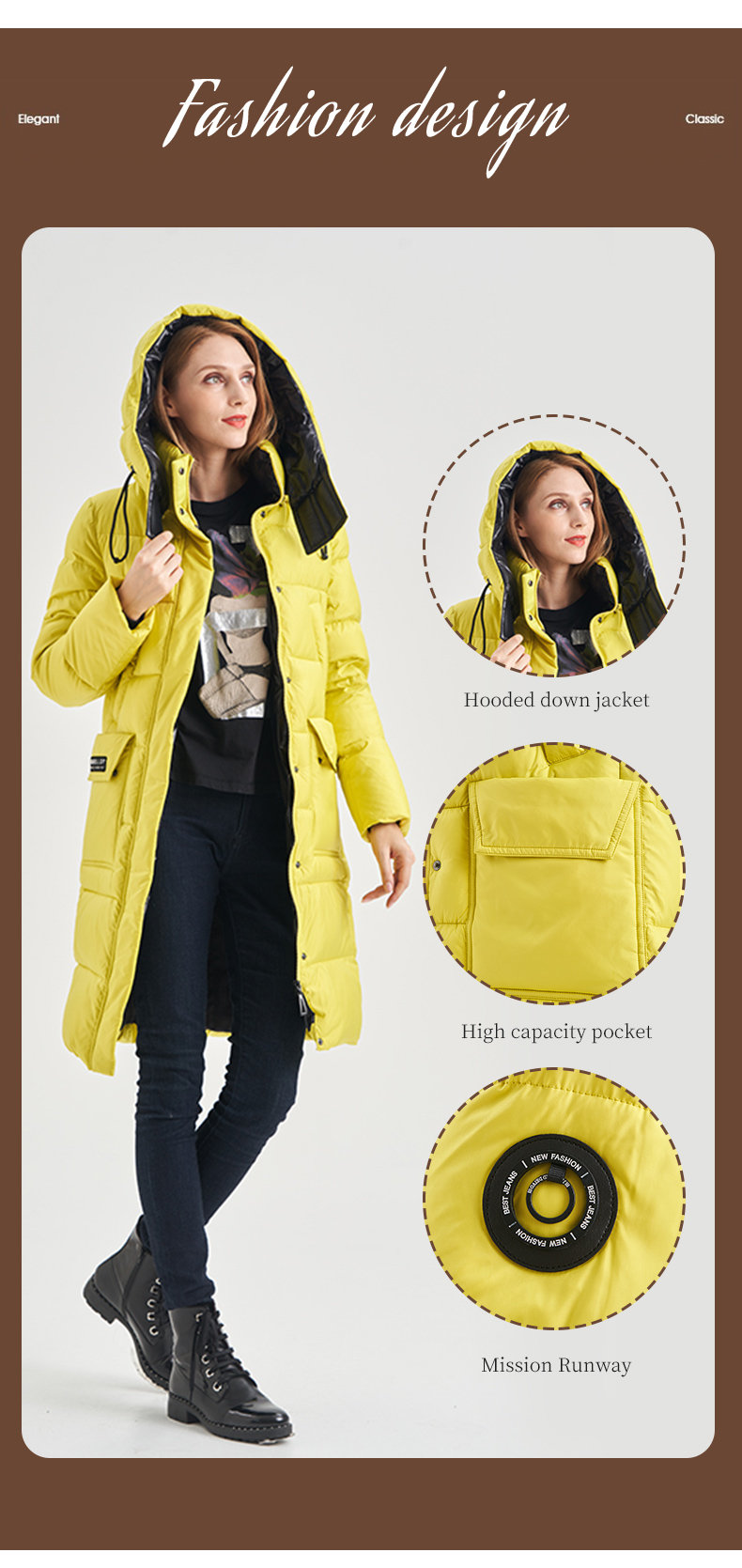 FODARLLOY Newest hot sale Cotton-Padded Jacket Women High Quality Coat Thick Winter Jacket Women Down Coat