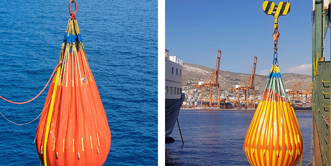 Crane Load Test Water Bags Enhanced Safety Features Equipped With Overpressure Valves And Reinforced Seams