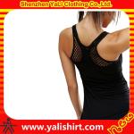 95% Bamboo 5% Spandex Ladies Gym Tank Tops Bamboo Gym Wear Scoop Neck
