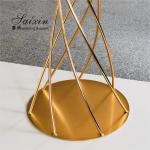 ZT-406 Hot selling gold metal flower arrangement stands for wedding table
