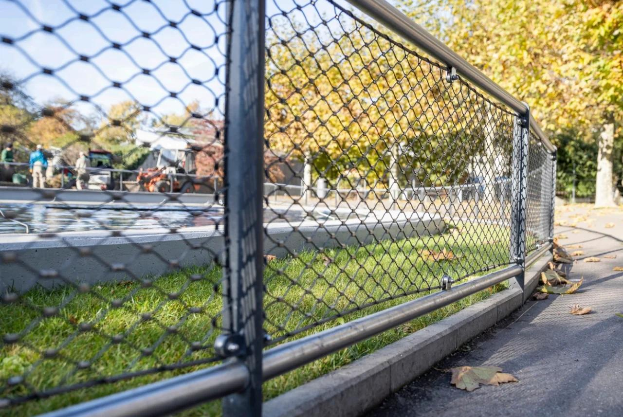 With Fixing Buckles Steel Wire Rope Safety Netting Stainless Steel Rope Netting For High-altitude Fall Protection