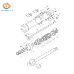 440-00059A Bucket Hydraulic Cylinder FOR Doosan DX225LC SOLAR 225LC-V