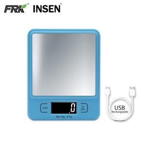 Wholesale Max 5KG Stainless Steel Platform USB Rechargeable Kitchen Scale from china suppliers