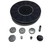 Free Standing 7V 1.5W Solar Birdbath Water Fountain