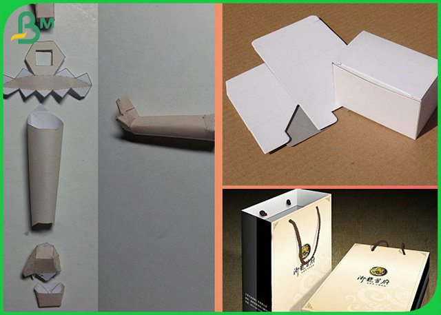 Recycled Pulp 170grams 200grams  Coated White Top Test Liner For Making Cartons
