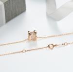 9mm Good Luck Charm Necklace 0.35ct 18k Solid Yellow Gold