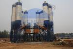 Conveying Belt Twin Shaft Mixer HZS120 Concrete Batching Plant High Speed Stable