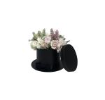 SGS PMS 4C Printing Round Hat Box 200gsm Cardboard Rose Preserved