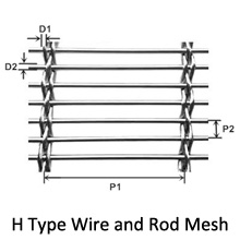 Aluminum Cable Rod Mesh, Light Weight & Aesthetic Design for Decorative