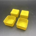 Strut Accessories 41x41mm Yellow PVC Channel End Caps