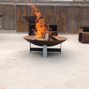 Wholesale 100cm Corten Steel Fire Pit And Water Bowl Garden 0.6m Backyard from china suppliers