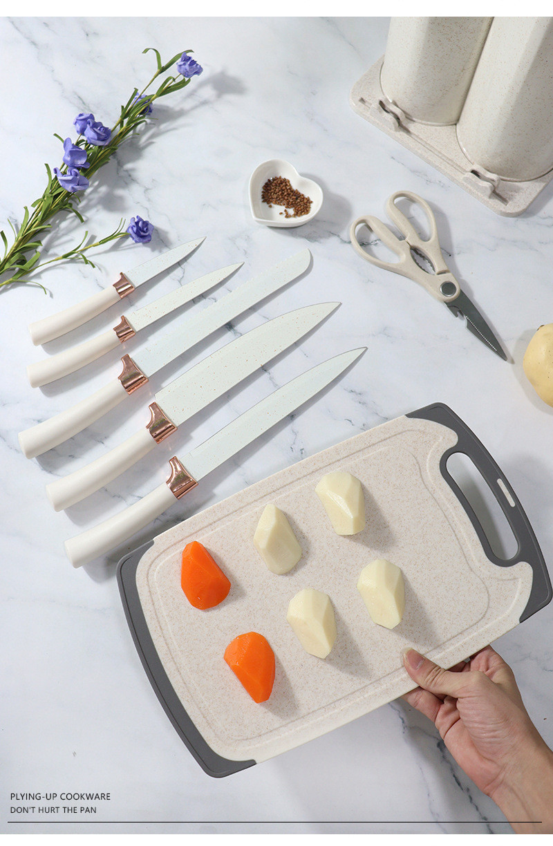 19Pcs Kitchen Utensil Set Easy to Clean Wooden Kitchen Utensils, Cooking Utensils for Nonstick Cookware Kitchen Gadgets