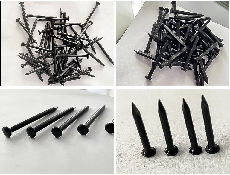 Steel Black Concrete Nails For Masonry Walls Smooth Shank Type
