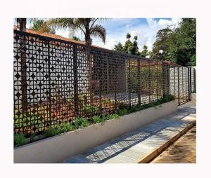 Wholesale Custom Carving Outdoor Garden Partition Fence Stainless Steel Laser Perforated from china suppliers