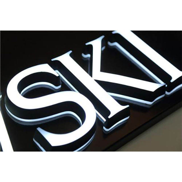 Factory Direct Sale Outdoor Light Up Letter Company Logo 3D Led Backlit Letter Sign