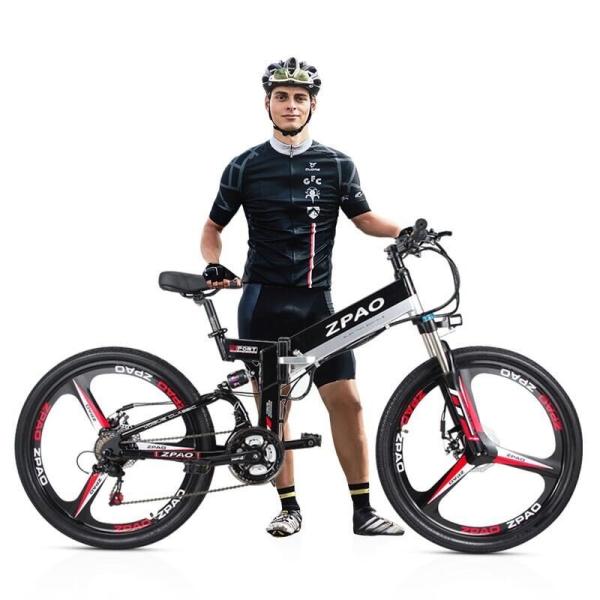 26 Inch Wheel Electric Folding Bicycle 250W 350W Aluminium Alloy Frame 48V 10