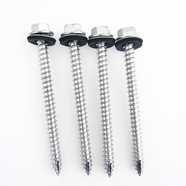 410 Stainless Steel Timber Screws Hex Washer Head Timber Decking Screws With