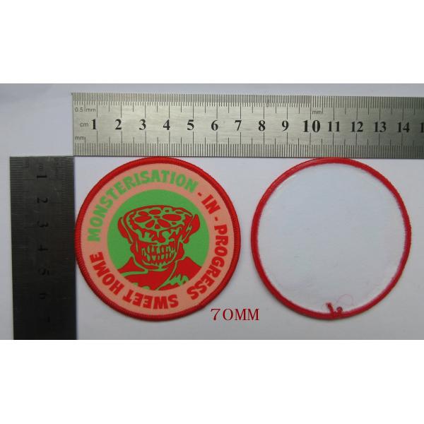 Custom Flower Logo Sublimation Patch Digital Transfer Printed For Clothing