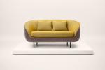 Fabric Cushion Haiku Low Back Sofa For Living Room 1560 * 880 * 1040mm